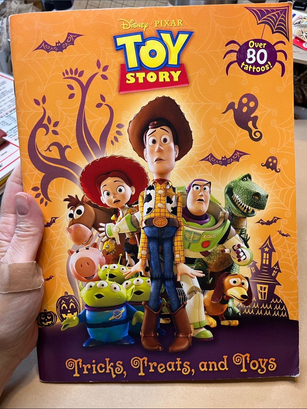 Free w $25 purchase of Children’s Books- Toy Story Tricks, Treats & Toys